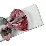 Ninnaoh Fascia tinta unita con Applicazione Fiori Bianco per Neonata I25FA41 BIANCO NINNAOH 