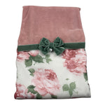 Ninnaoh Coperta Bicolore con Stampe Rosa per Neonata I25LE66 ROSA NINNAOH 