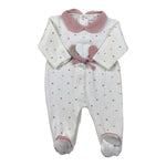 Ninnaoh Tutina tinta unita con Stampa Panna per Neonata I25T47 PANNA NINNAOH 