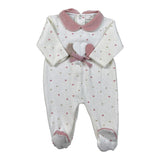 Ninnaoh Tutina tinta unita con Stampa Panna per Neonata I25T47 PANNA NINNAOH 