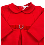 Ninnaoh Tutina Manica Lunga tinta unita Rosso per Neonata I25T53 ROSSO NINNAOH 