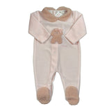 Ninnaoh Tutina tinta unita con Pelliccia Rosa per Neonata I25T8 ROSA NINNAOH 