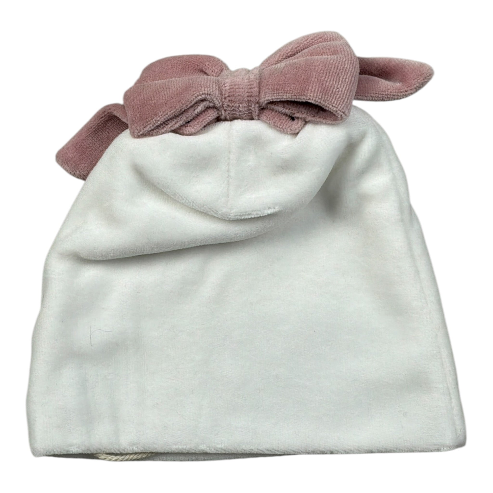 Ninnaoh Cappello tinta unita con Fiocco Bianco/Rosa per Neonata PR219758 BIANCO/ROSA NINNAOH 