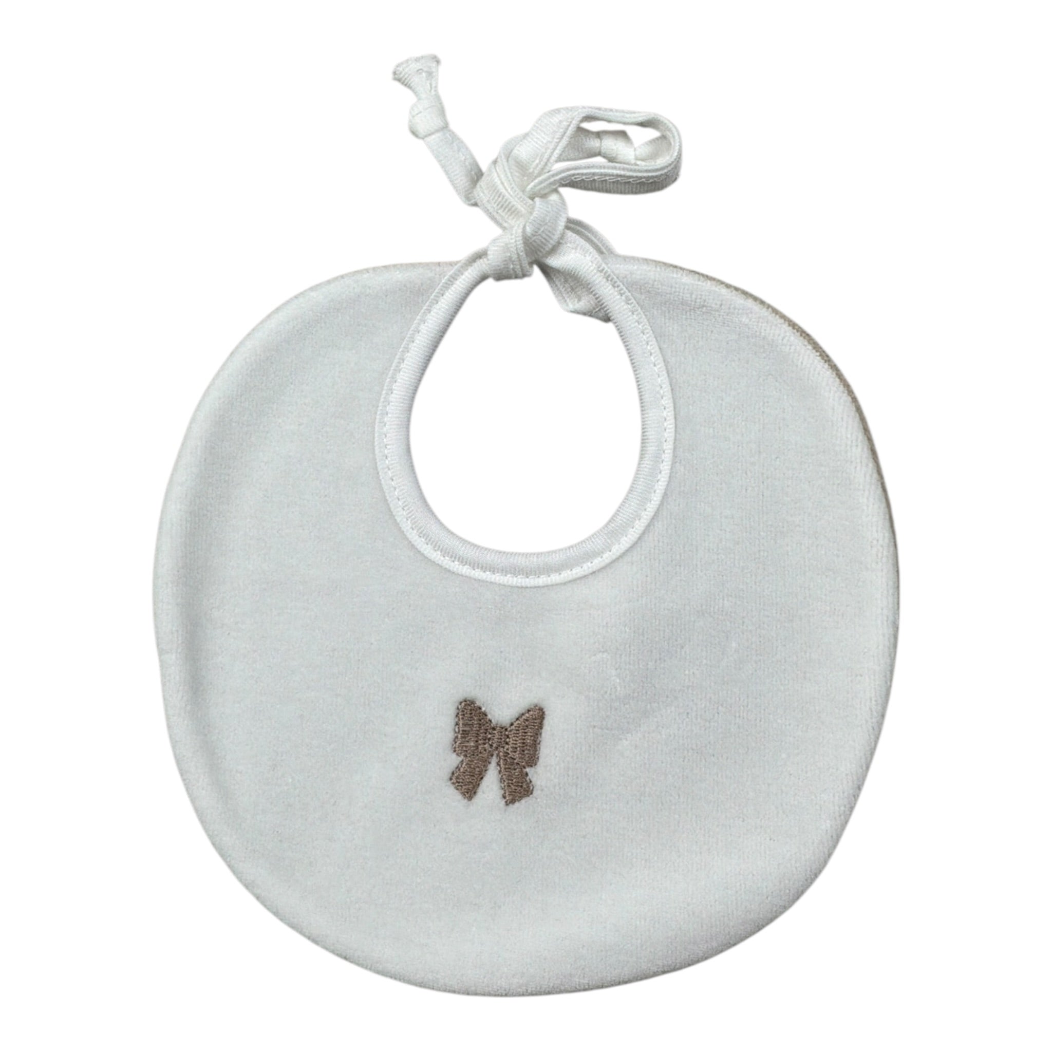 Ninnaoh Bavetta Bicolore con Stampa Bianco/Beige per Neonata PR219760 BIANCO/BEIGE NINNAOH 