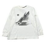 North Sails Shirt Girocollo tinta unita On Stampa Bianco per Bambino NBA26005TS BIANCO NORTH SAILS 