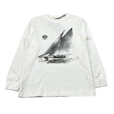 North Sails Shirt Girocollo tinta unita On Stampa Bianco per Bambino NBA26005TS BIANCO NORTH SAILS 