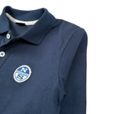North Sails Polo Manica Lunga tinta unita con Logo Blu per Bambino NBA26012PO BLU NORTH SAILS 