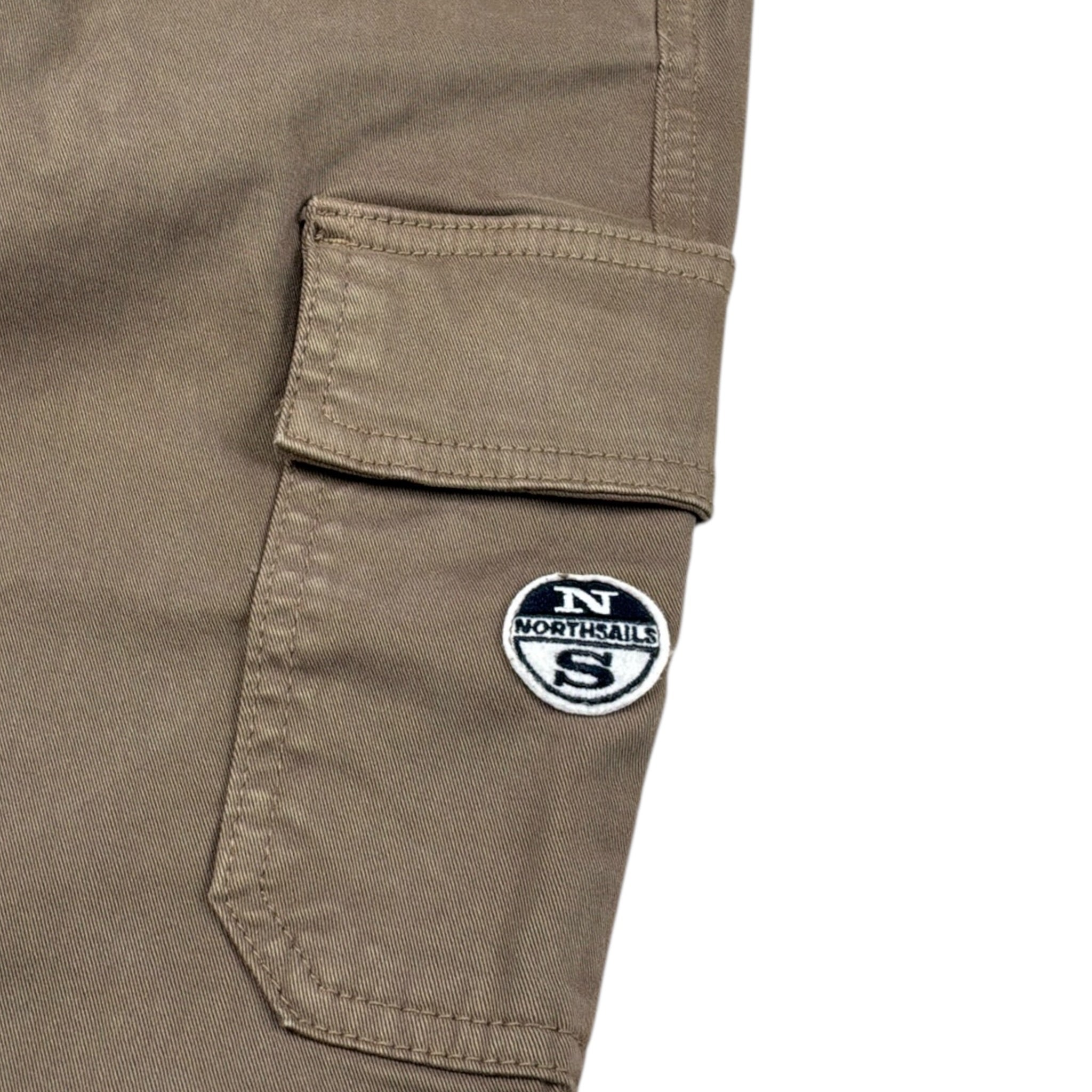 North Sails Pantalone tinta unita con Girovita Regolabile Fango per Bambino NBA26028PA FANGO NORTH SAILS 