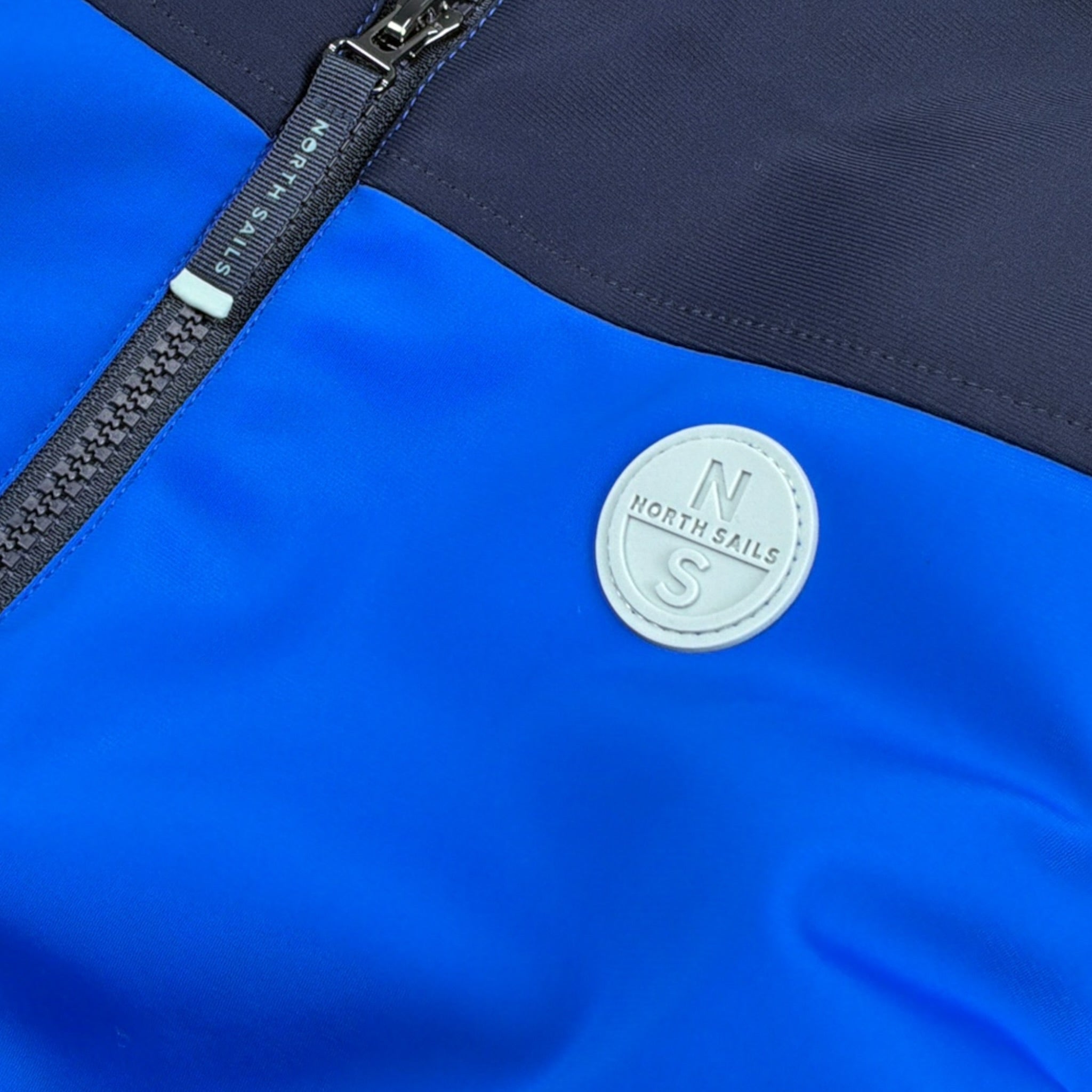 North Sails Giubbino tinta unita con Zip Blu per Bambino NBA26046GB BLU NORTH SAILS 