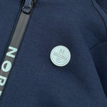 North Sails Felpa tinta unita con Zip E Cappuccio Blu per Bambino NBA26049FE BLU NORTH SAILS 