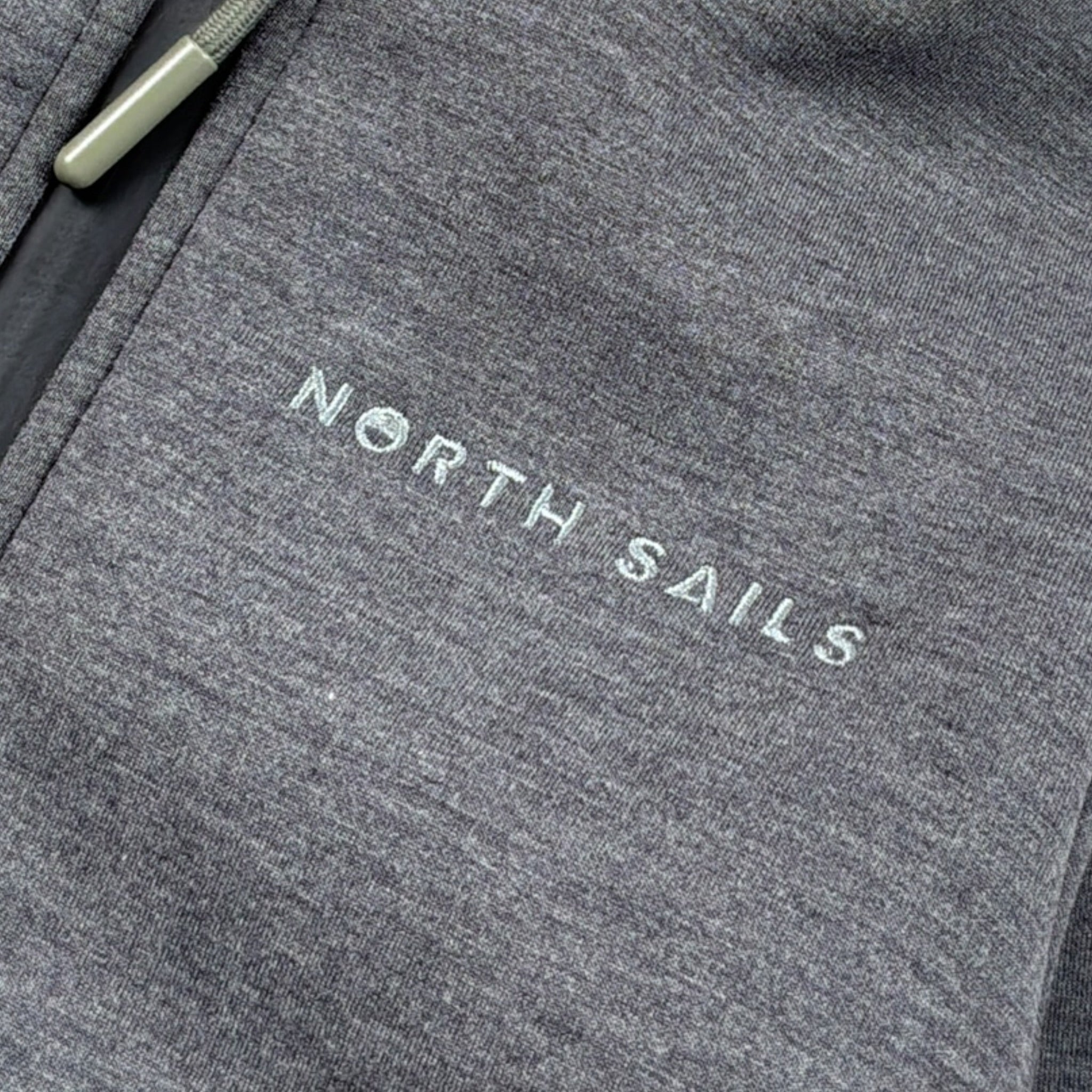 North Sails Felpa tinta unita con Zip E Logo Grigio per Bambino NBA26057FE GRIGIO NORTH SAILS 
