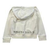 North Sails Felpa tinta unita con Zip E Cappuccio Panna per Bambino NBA26064FE PANNA NORTH SAILS 