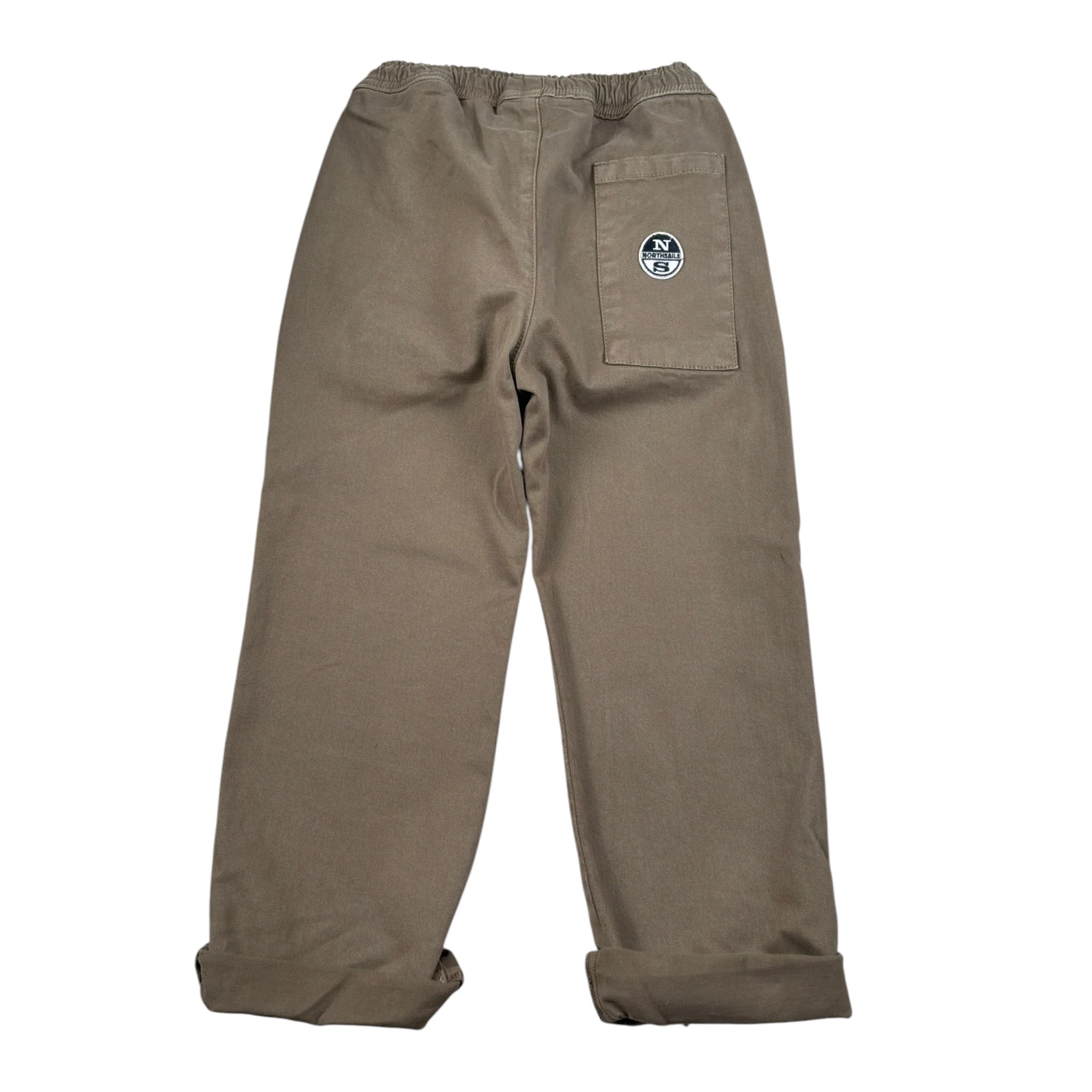 North Sails Pantalone tinta unita con Elastico In Vita Fango per Bambino NBA26068PA FANGO NORTH SAILS 
