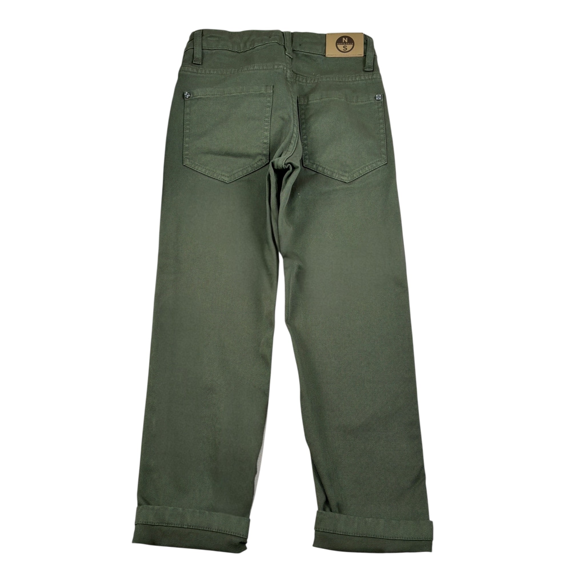 North Sails Pantalone tinta unita con Girovita Regolabile Verde per Bambino NBA26069PA VERDE NORTH SAILS 