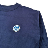 North Sails Maglia tinta unita Girocollo con Logo Blu per Bambino NBA26080FE BLU NORTH SAILS 