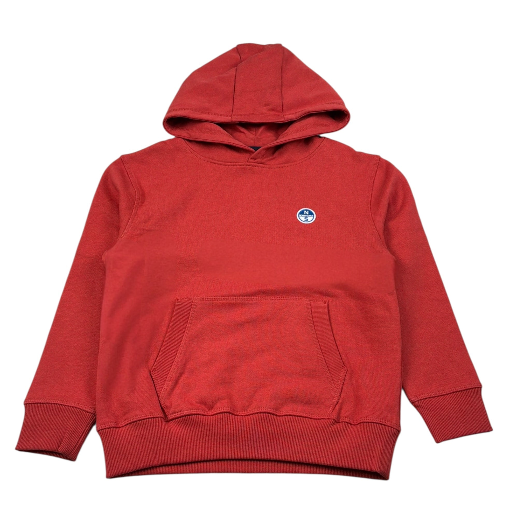North Sails Maglia tinta unita Girocollo con Logo Rosso per Bambino NBA26080FE ROSSO NORTH SAILS 