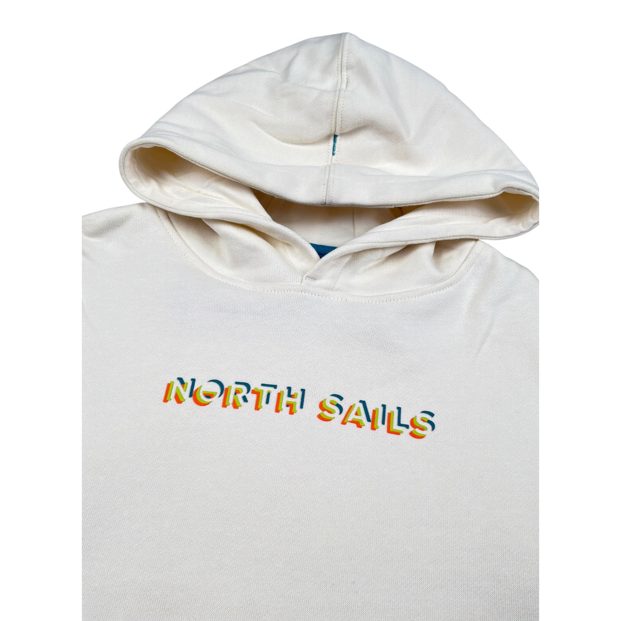 North Sails Felpa Chiusa con Cappuccio tinta unita Bianco per Bambino NBA26082FE BIANCO NORTH SAILS 