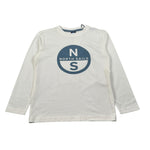North Sails Shirt Girocollo tinta unita On Stampa Panna per Bambino NBA26088TS PANNA NORTH SAILS 