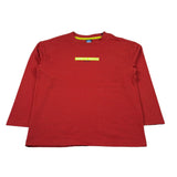 North Sails Shirt Girocollo Tinta Unit con Logo Rosso per Bambino NBA26090TS ROSSO NORTH SAILS 