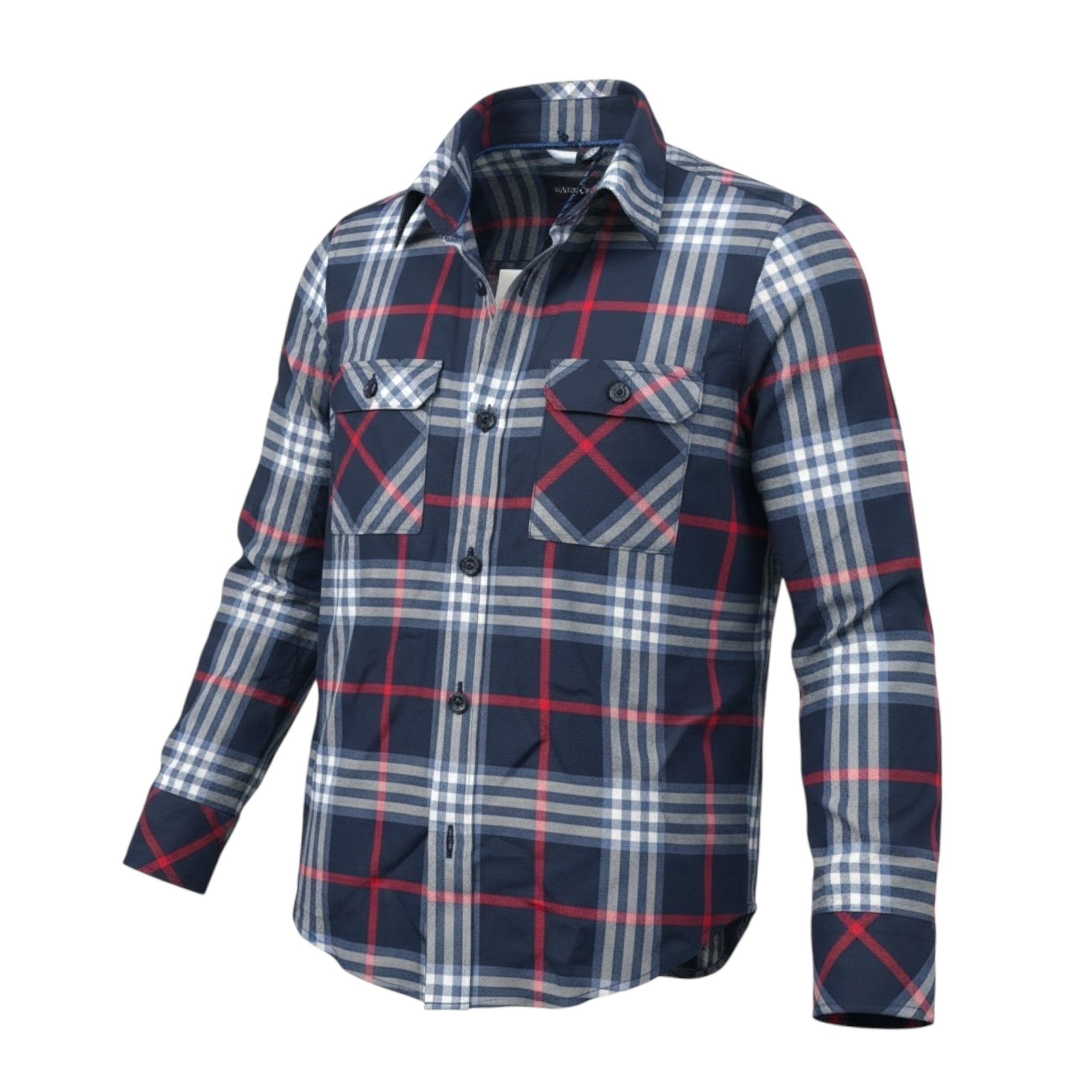 North Sails Camicia tinta unita con Stampa A Quadri Blu per Bambino NBA26092CA BLU NORTH SAILS 