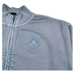 North Sails Felpa con Zip tinta unita con Logo Azzurro per Bambino NBA26108FEE AZZURRO NORTH SAILS 
