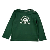 North Sails Shirt tinta unita con Stampa Verde per Neonato NIA26008TS VERDE NORTH SAILS 