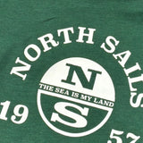 North Sails Shirt tinta unita con Stampa Verde per Neonato NIA26008TS VERDE NORTH SAILS 