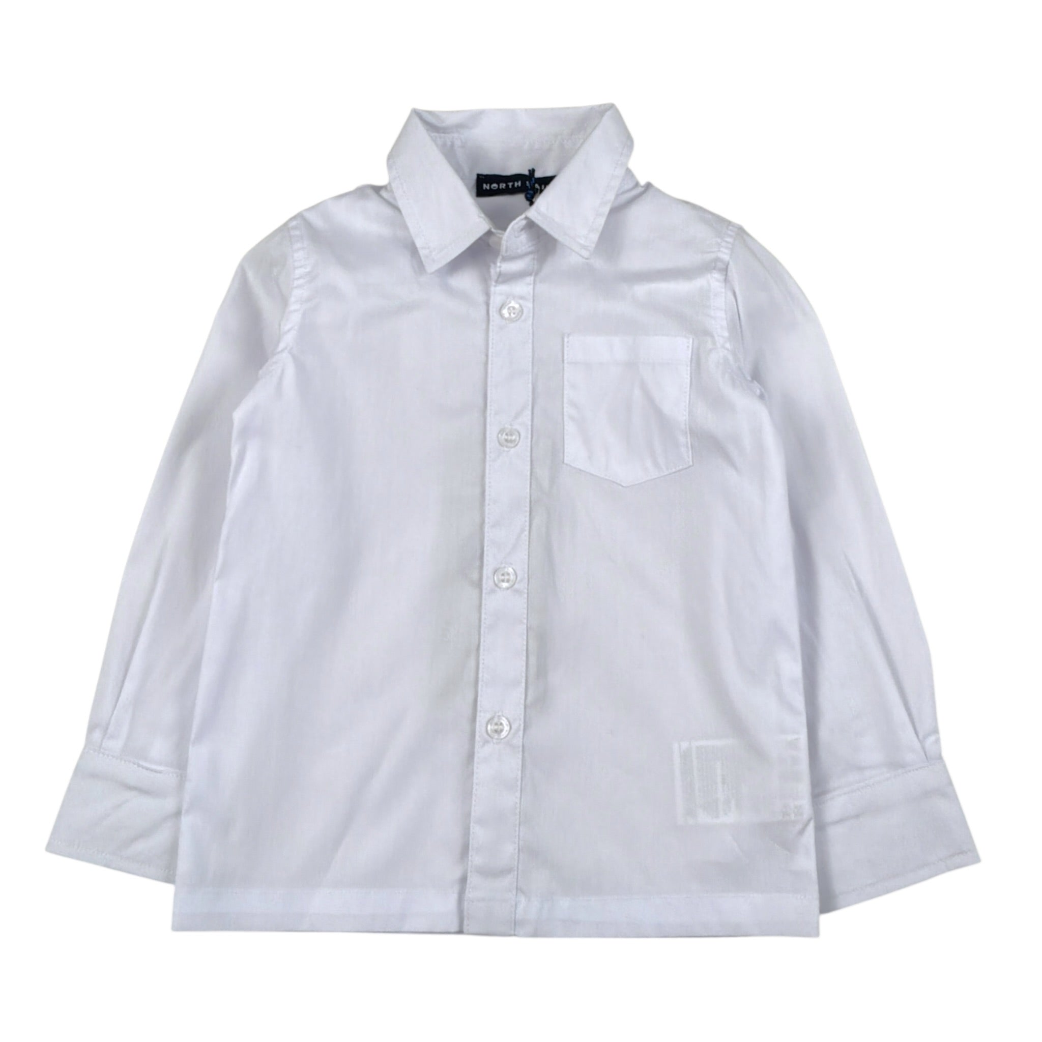 North Sails Camicia tinta unita con Taschino Bianco per Neonato NIA26014CA BIANCO NORTH SAILS 