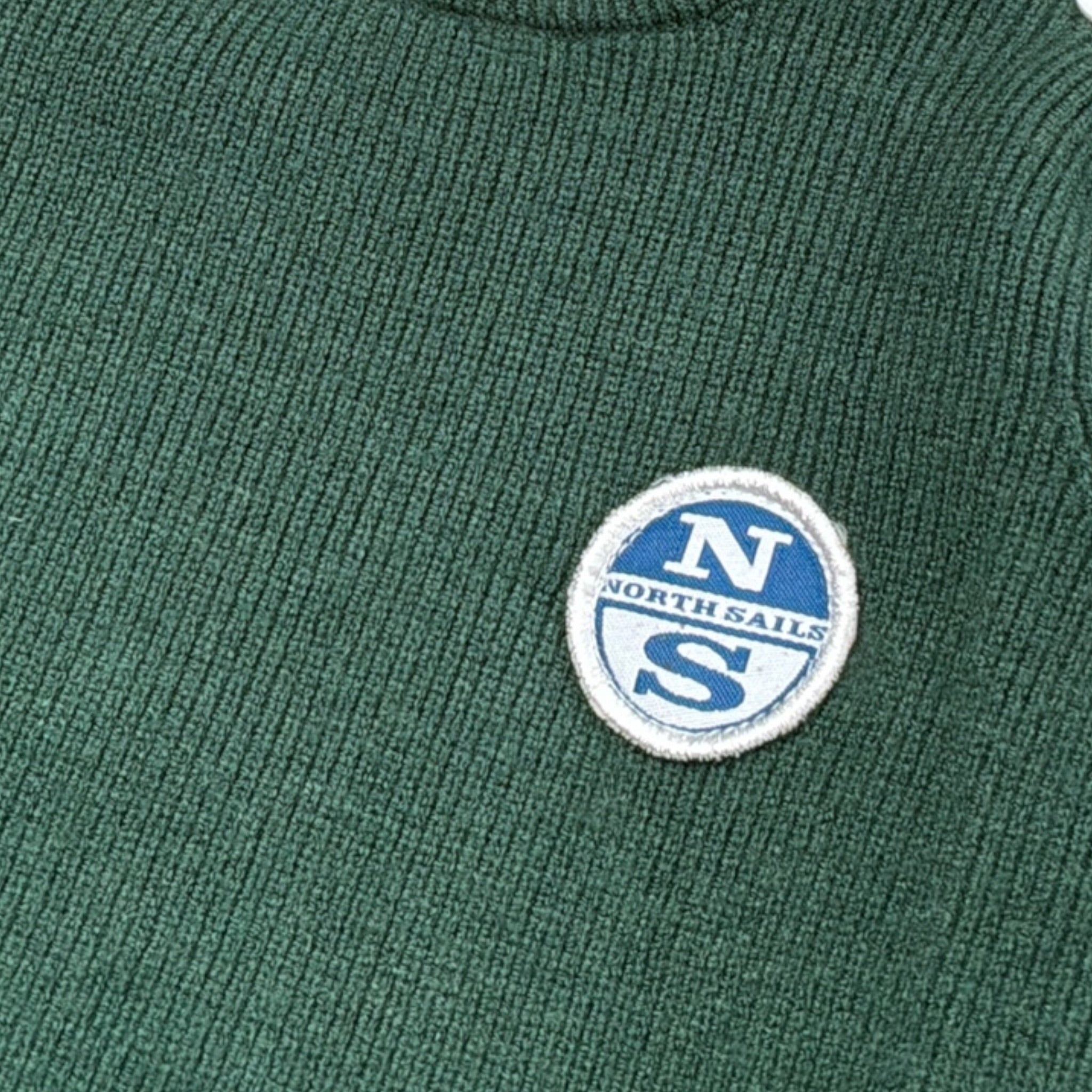 North Sails Maglia tinta unita con Logo Verde per Neonato NIA26021MA VERDE NORTH SAILS 