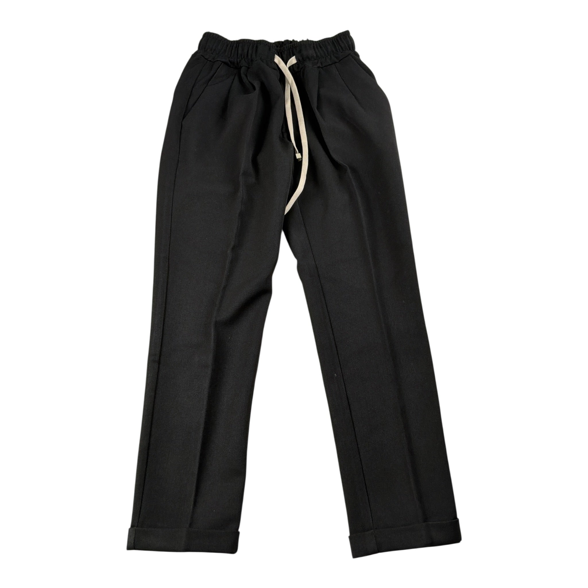 Numbers Pantalone tinta unita con Elastico In Vita Nero per Bambino 25IPA123 NERO NUMBERS 
