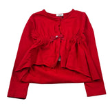 O'Livia New York Cardigan tinta unita Rosso per Bambina 9077 ROSSO O'LIVIA NEW YORK 