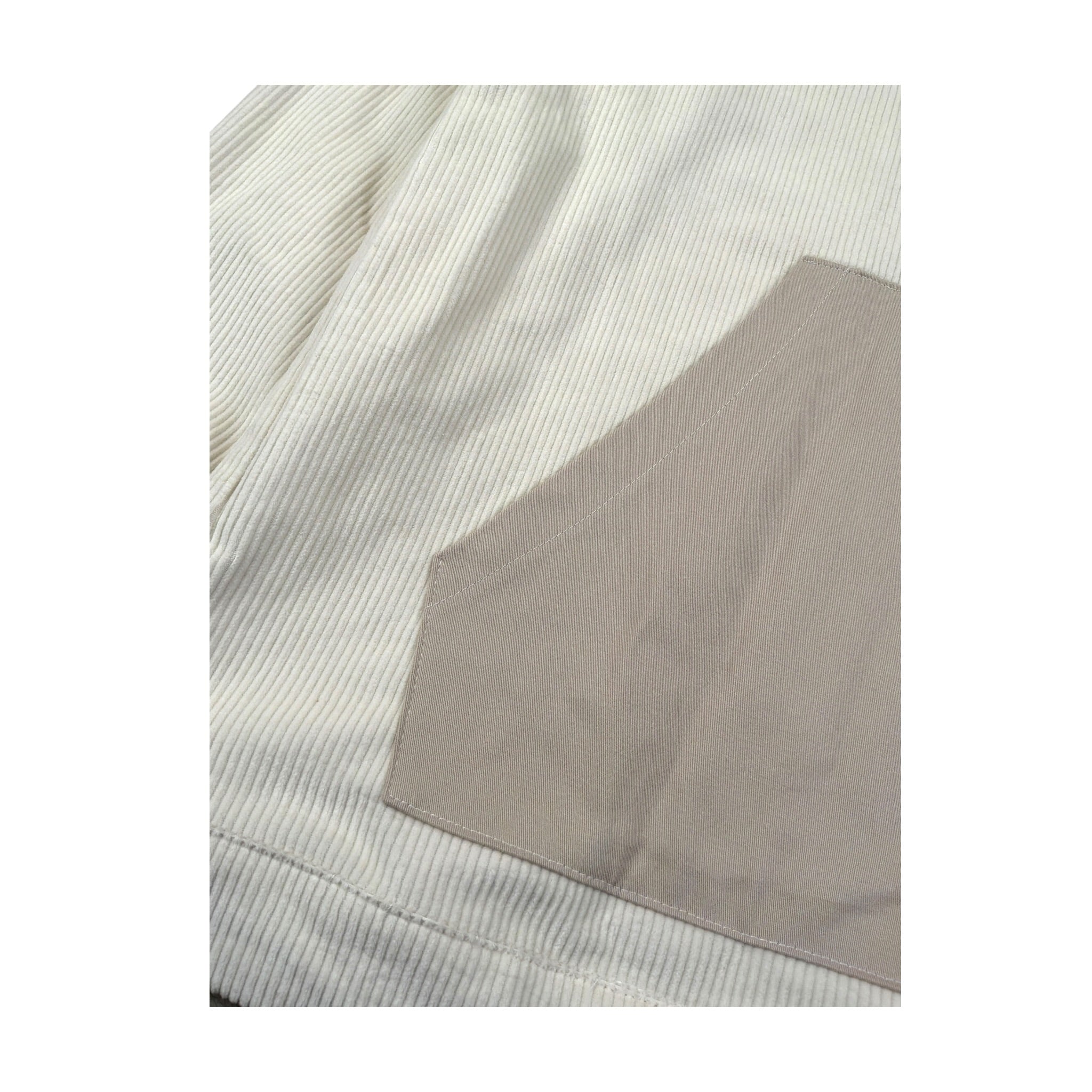 Odk Felpa Chiusa con Cappuccio tinta unita Panna per Bambino 51385 PANNA ODK 