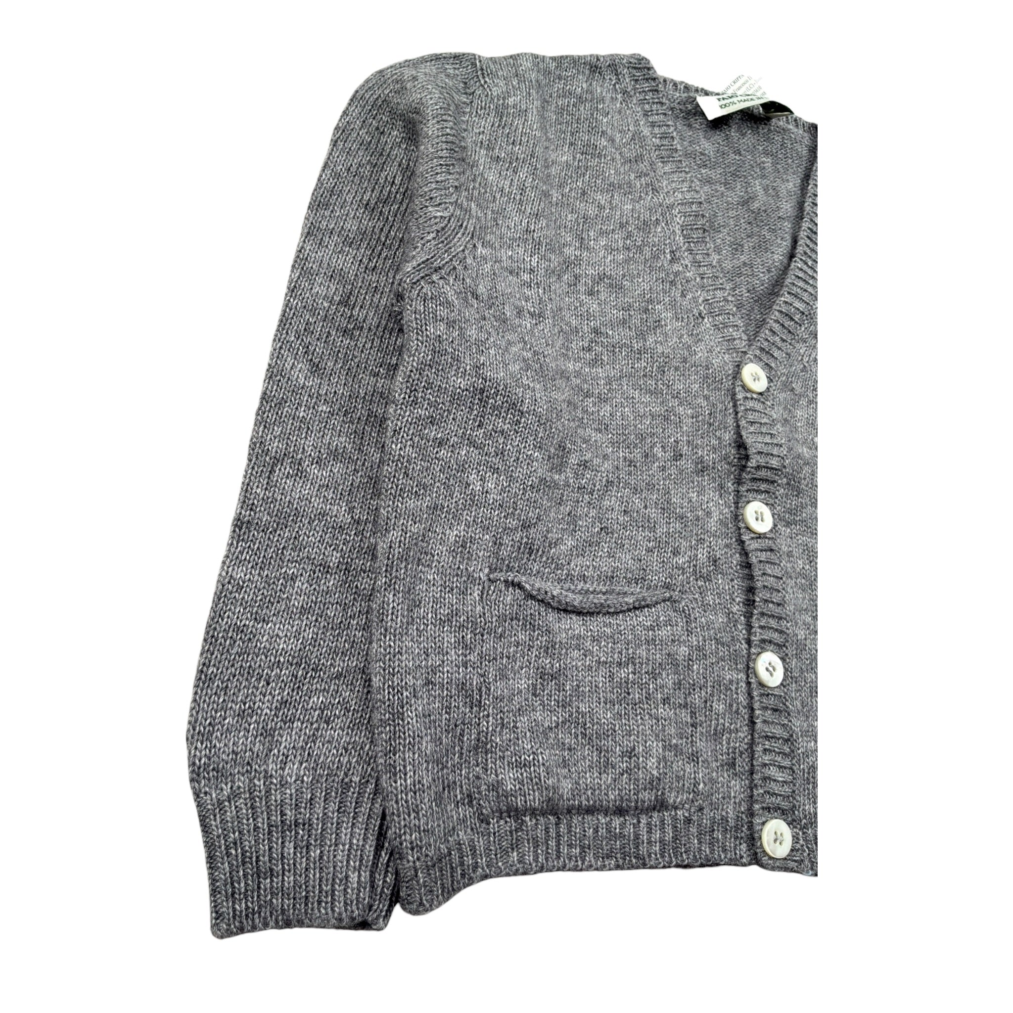Paio Crippa Cardigan Tina Unita Scollo A V Grigio per Neonato CERVINIA GRIGIO PAIO CRIPPA 