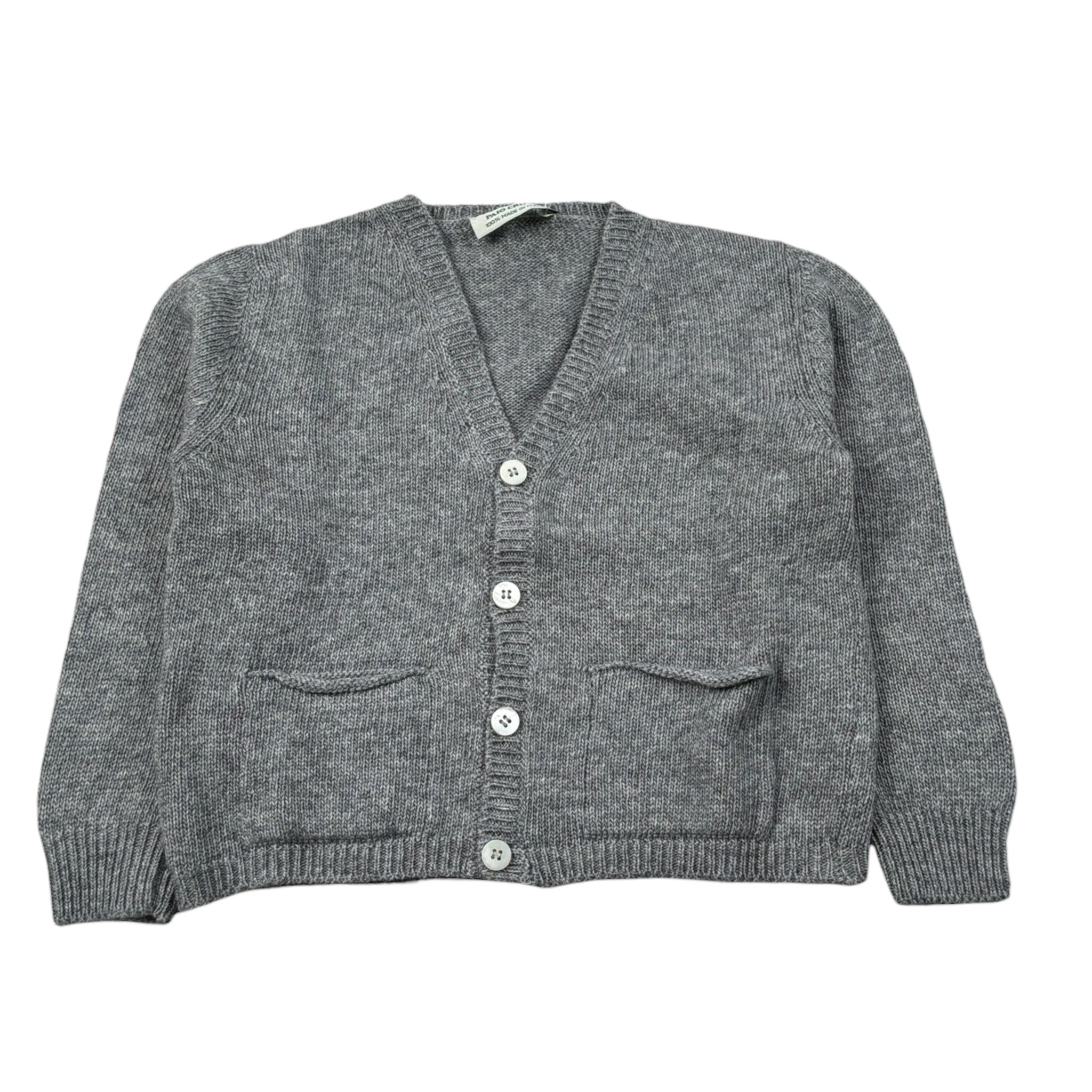 Paio Crippa Cardigan Tina Unita Scollo A V Grigio per Neonato CERVINIA GRIGIO PAIO CRIPPA 