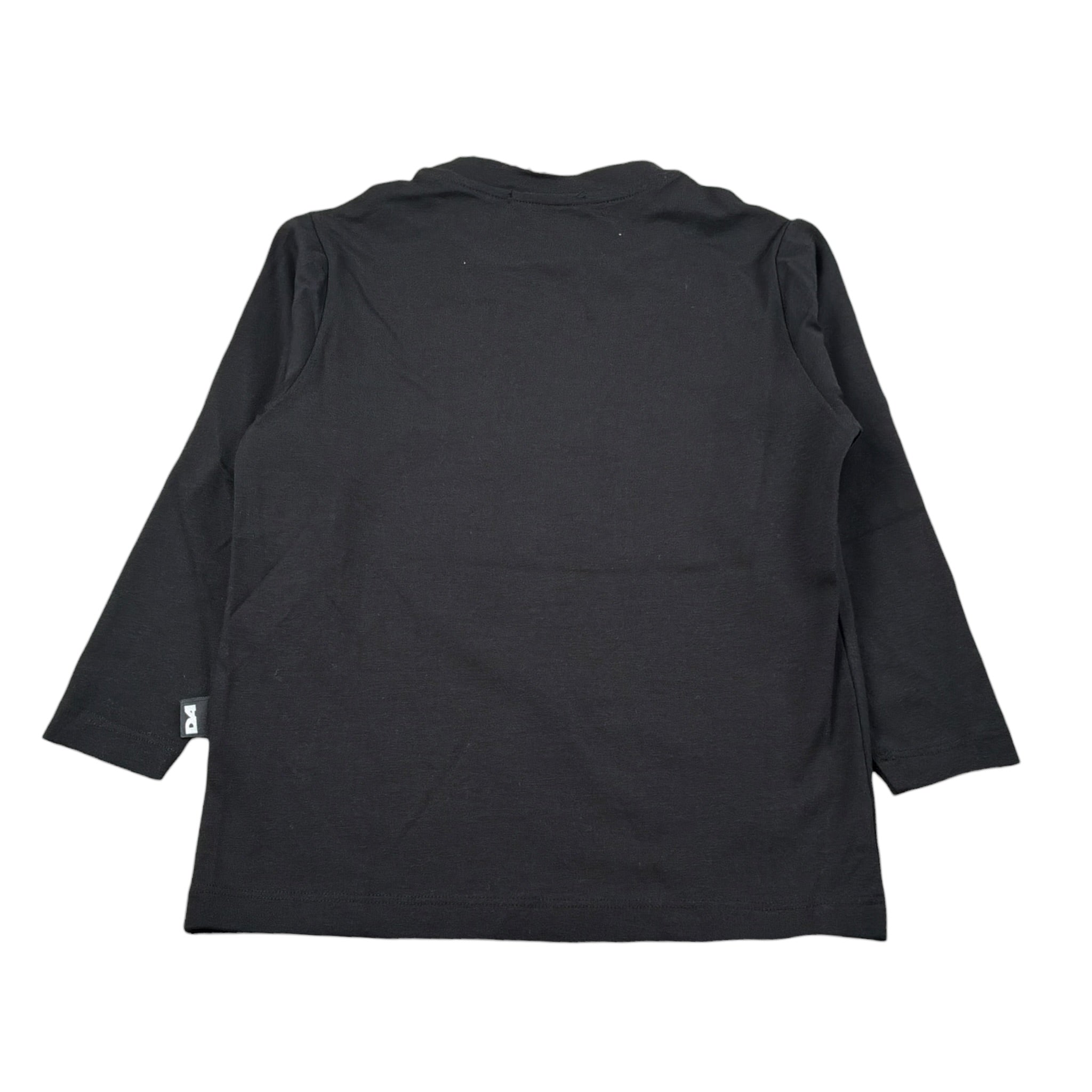 Daniele Alessandrini Shirt Girocollo tinta unita On Logo Nero per Bambino 1231M00012 NERO DANIELE ALESSANDRINI 