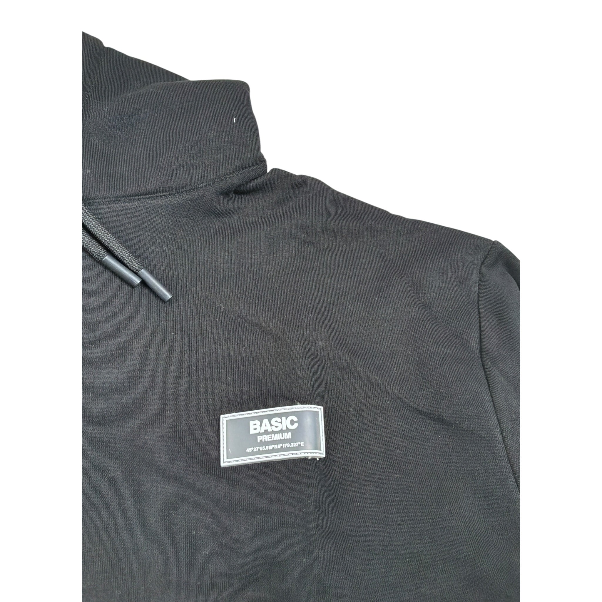 Paolo Pecora Felpa Chiusa con Cappuccio tinta unita Nero per Bambino PP3817X NERO PAOLO PECORA 