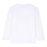 Paolo Pecora Shirt tinta unita Girocollo con Stampa Bianco per Bambino PP3845 BIANCO PAOLO PECORA 