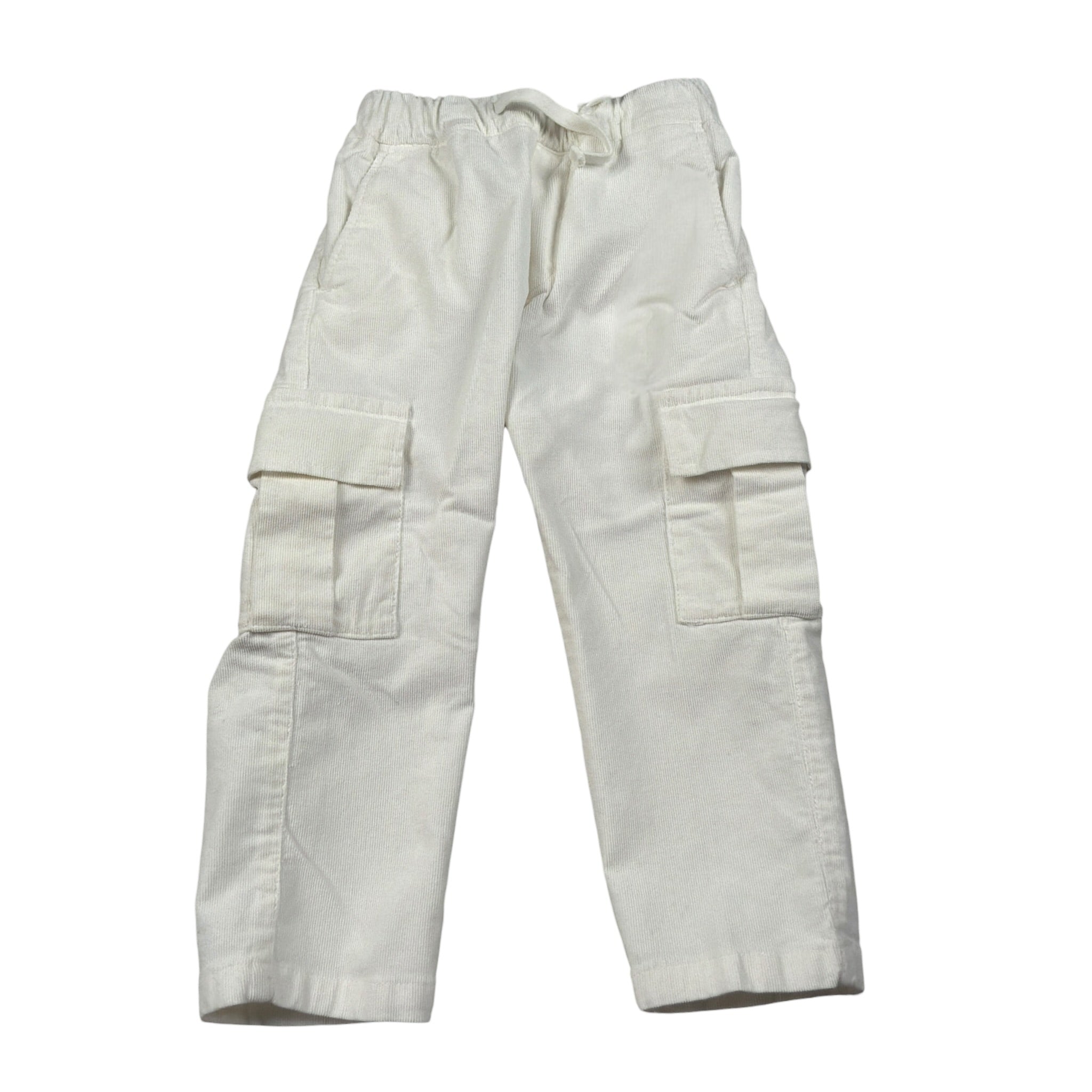 Paolo Pecora Pantalone tinta unita con Tasconi Bianco per Bambino PP3853JX BIANCO PAOLO PECORA 