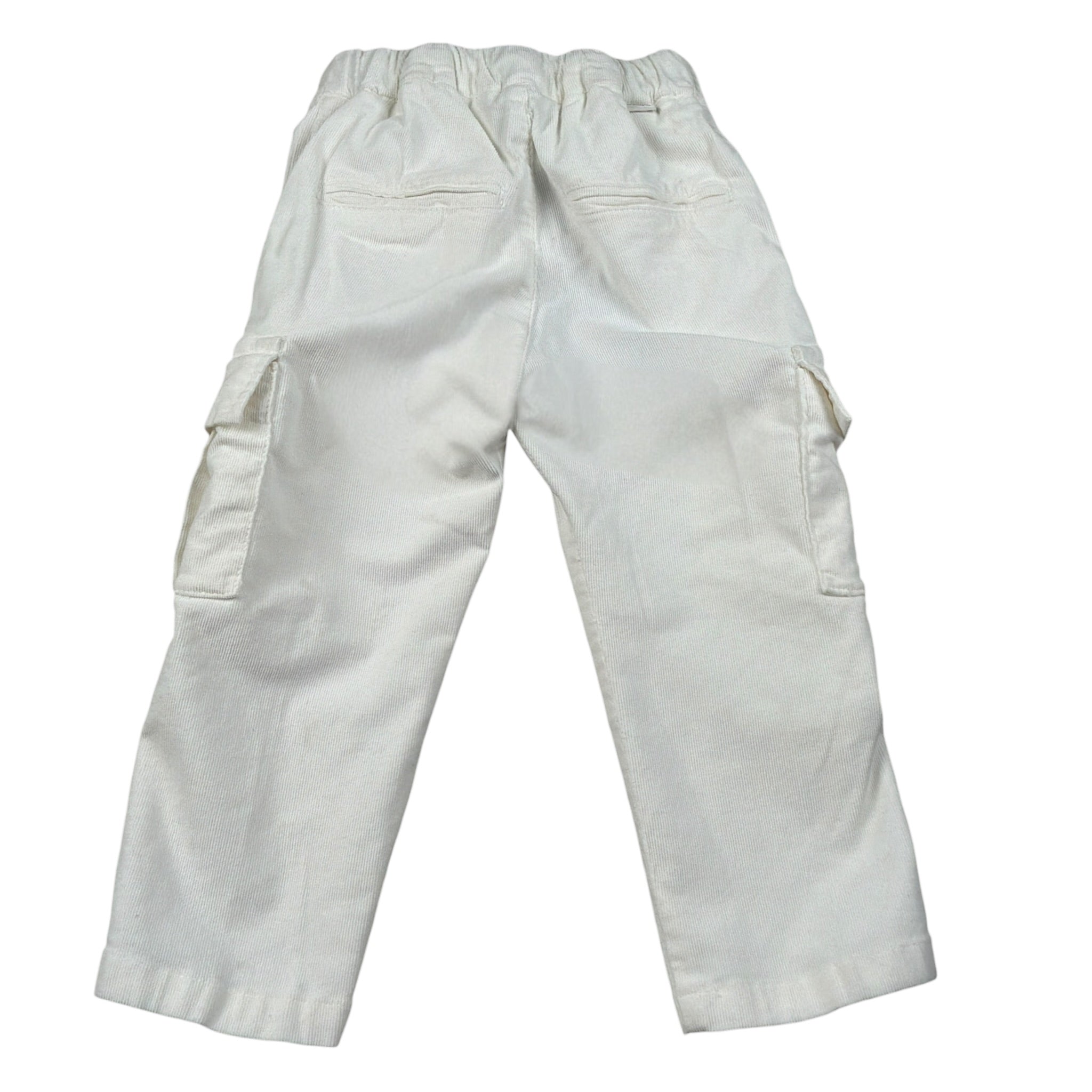 Paolo Pecora Pantalone tinta unita con Tasconi Bianco per Bambino PP3853JX BIANCO PAOLO PECORA 