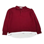 Paolo Pecora Maglia tinta unita con Colletto Rosso per Bambino PP4086 ROSSO PAOLO PECORA 
