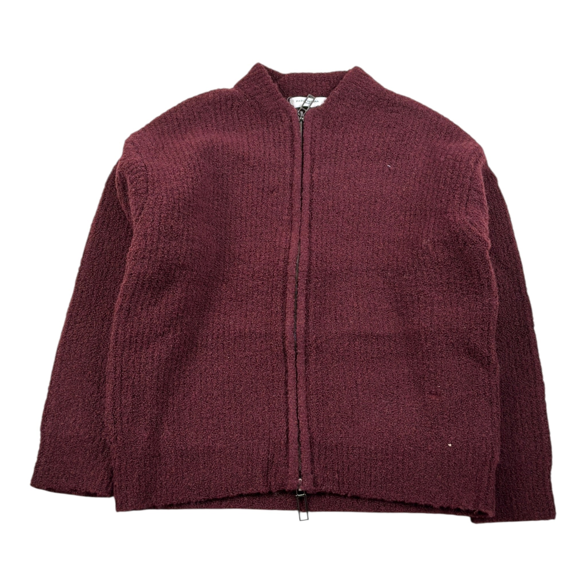 Paolo Pecora Maglia tinta unita con Zip Bordeaux per Bambino PP4091 BORDEAUX PAOLO PECORA 