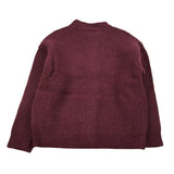 Paolo Pecora Maglia tinta unita con Zip Bordeaux per Bambino PP4091 BORDEAUX PAOLO PECORA 
