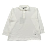 Paolo Pecora Polo Manica Lunga tinta unita Bianco per Bambino PP4125 BIANCO PAOLO PECORA 