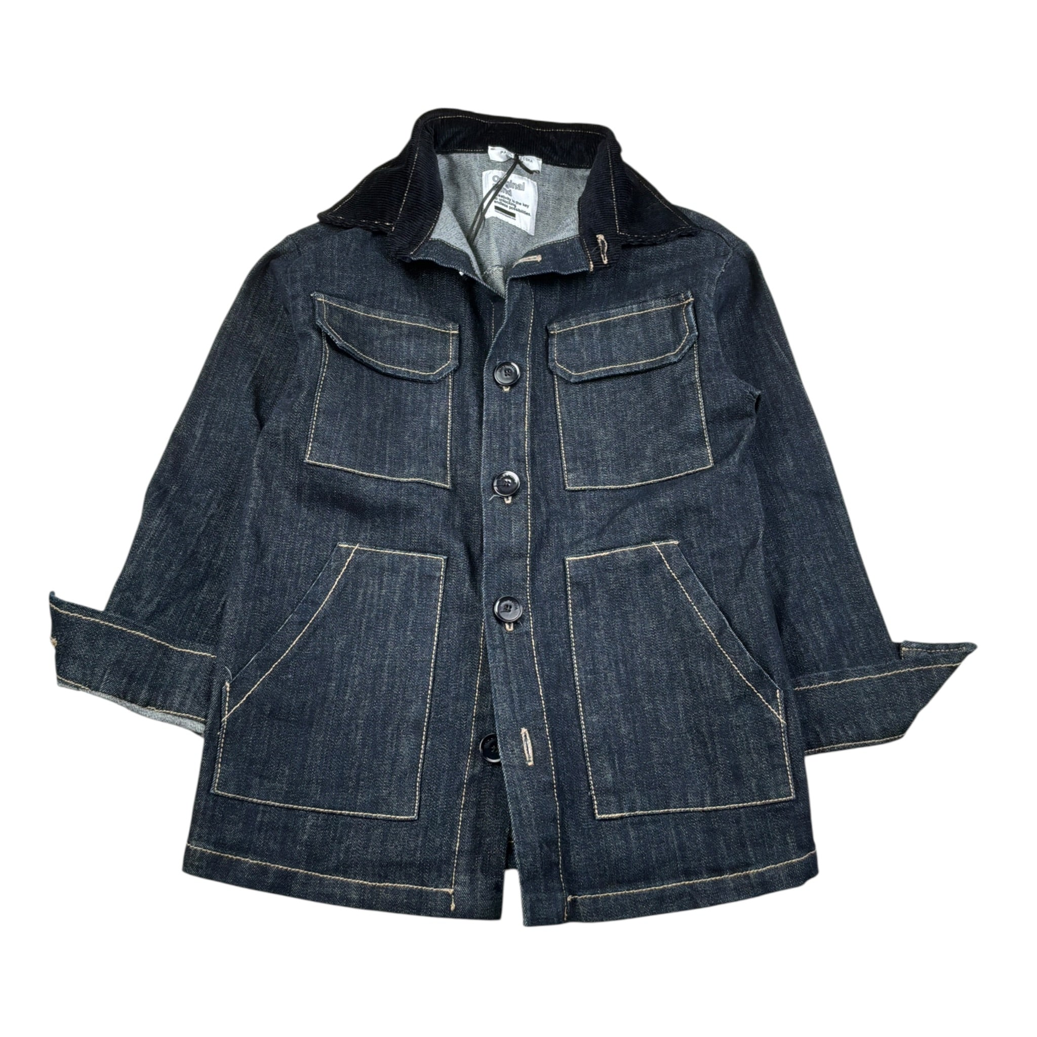 Paolo Pecora Camicia Manica Lunga tinta unita In Denim Blu per Bambino PP4146X BLU PAOLO PECORA 