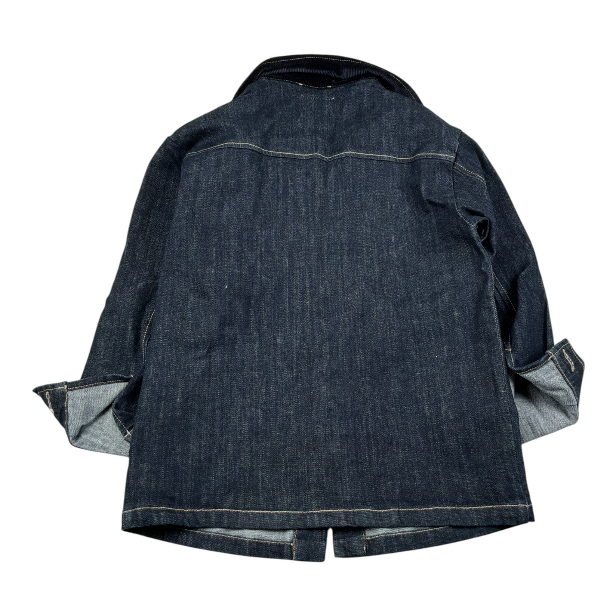 Paolo Pecora Camicia Manica Lunga tinta unita In Denim Blu per Bambino PP4146X BLU PAOLO PECORA 