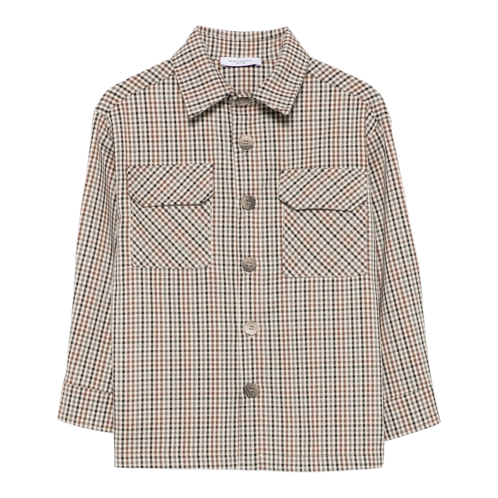 Paolo Pecora Camicia Manica Lunga Stampa Fantasia Beige per Bambino PP4148 BEIGE PAOLO PECORA 
