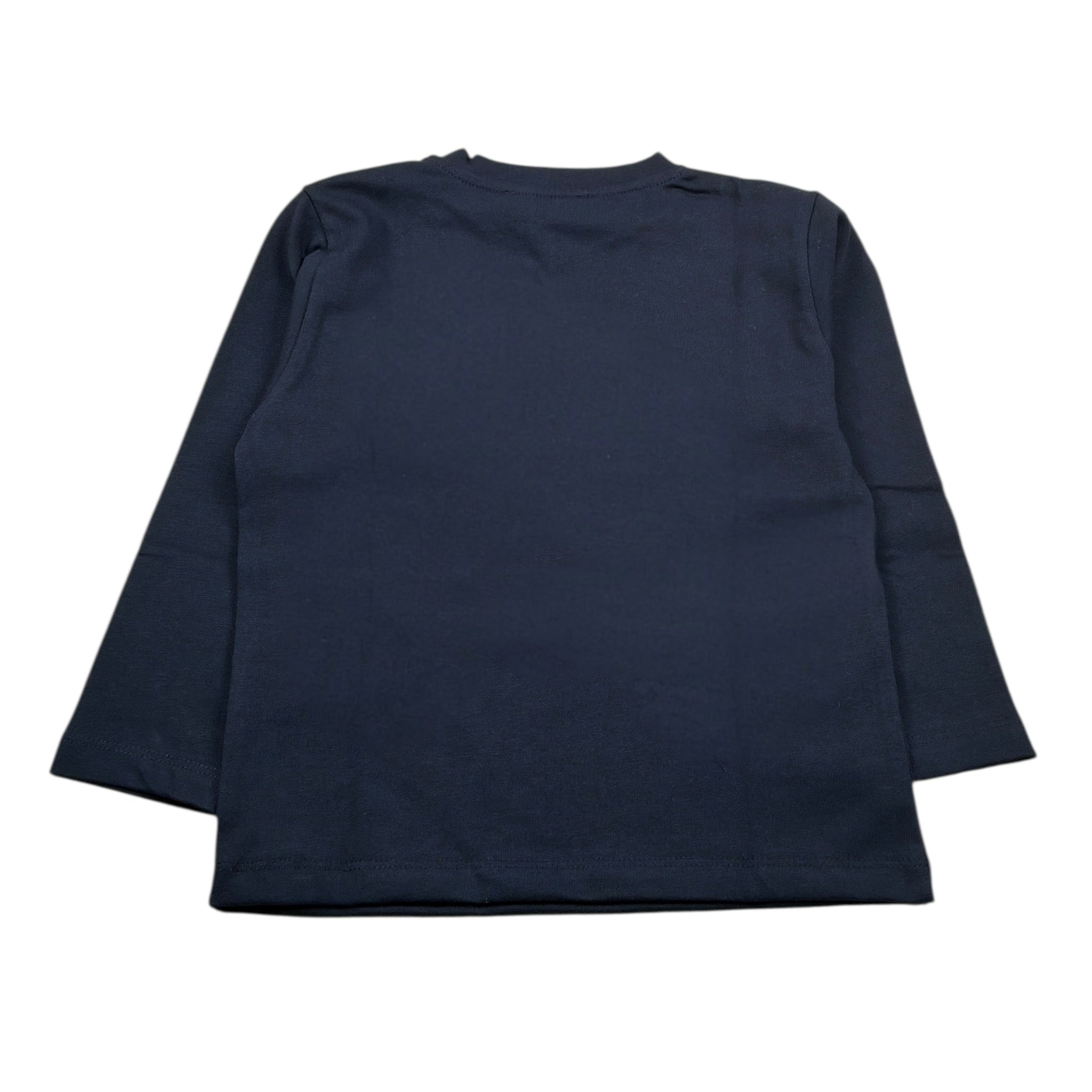 Paolo Pecora Shirt Girocollo tinta unita con Logo Blu per Neonato PP4157 BLU PAOLO PECORA 