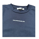 Paolo Pecora Shirt Girocollo tinta unita con Logo Blu per Neonato PP4157 BLU PAOLO PECORA 