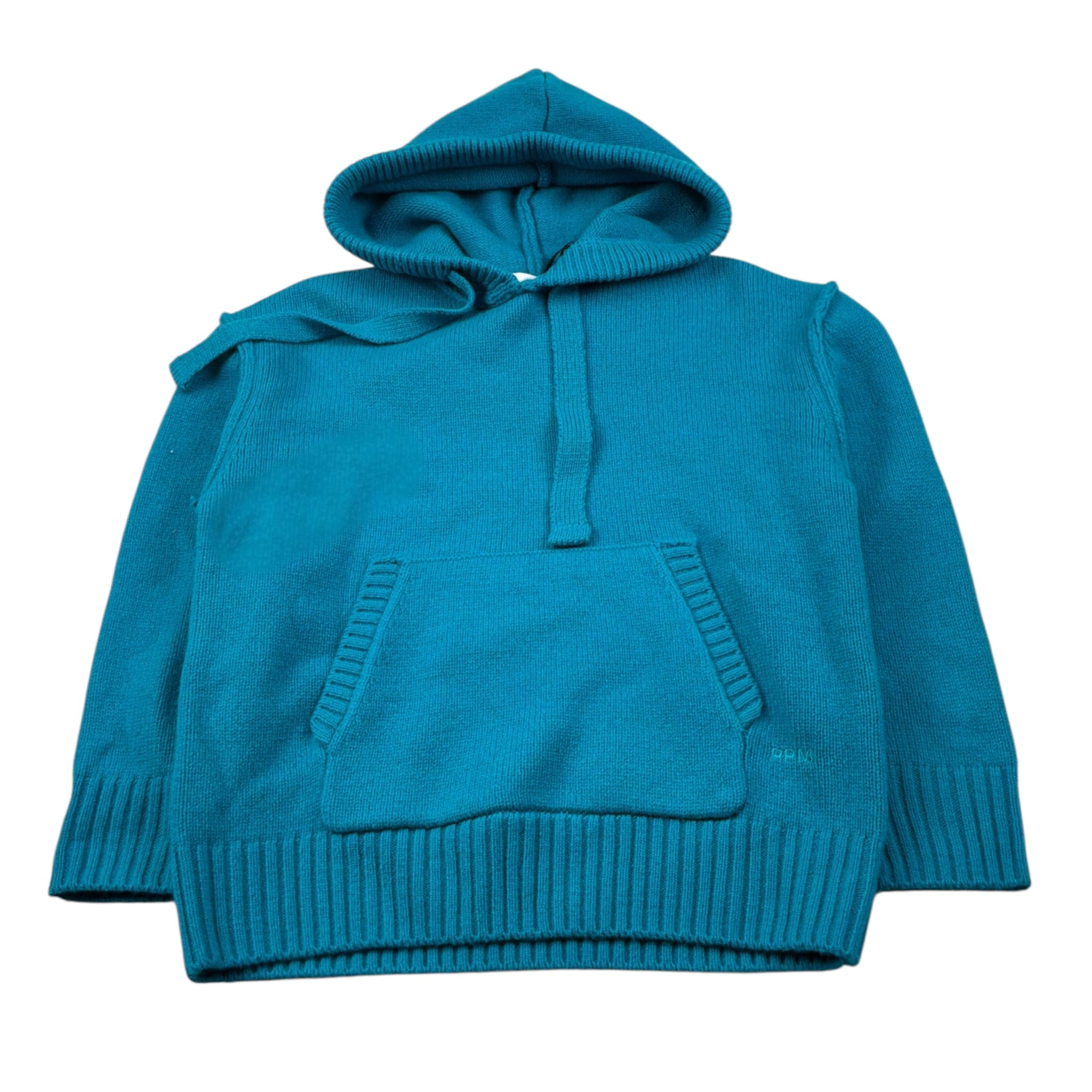 Paolo Pecora Maglia tinta unita con Cappuccio Petrolio per Bambino PP4394 PETROLIO PAOLO PECORA 