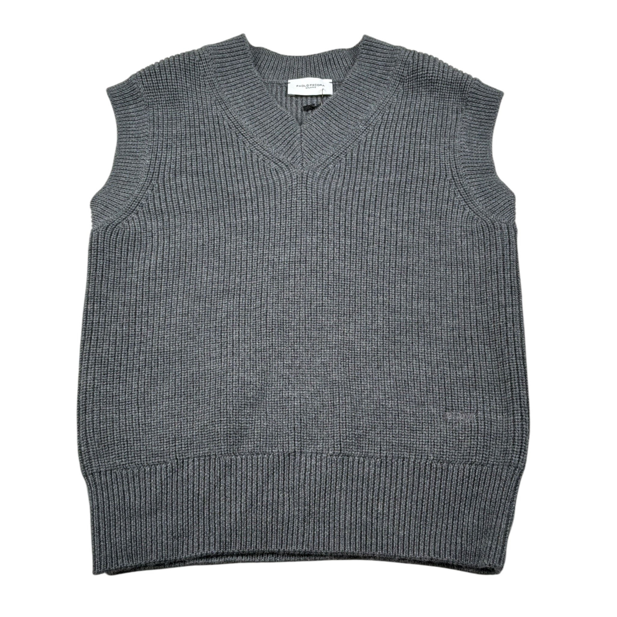 Paolo Pecora Gilet In Maglia tinta unita Grigio per Bambino PP4401 GRIGIO PAOLO PECORA 